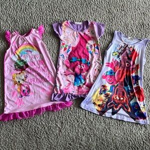 Lot of 3 silk nightgowns